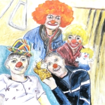 2014_PracePlastyczneSZ_Pongim_Gabriela Piekarska, kl.III. Żyj z całych sił i uśmiechaj się do ludzi, bo nie jesteś sam. II nagrodad